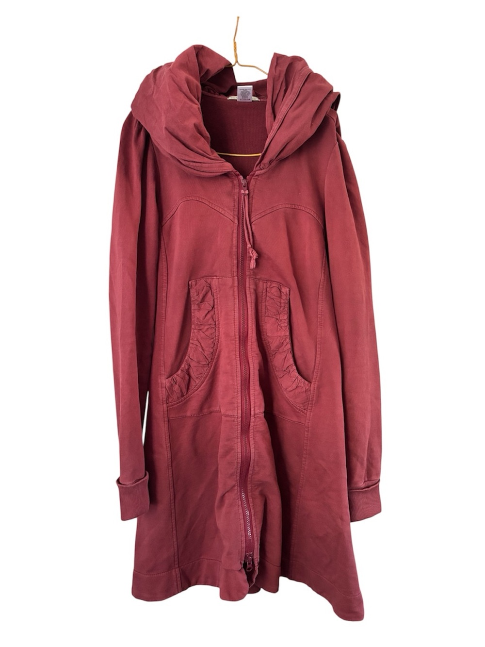 Prairie Underground Long Cloak Hoodie 100% Organic Cotton Sz S